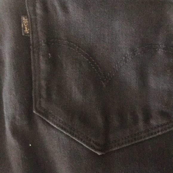 LEVI’S 721 High Rise Skinny stretchy Black Denim Jeans - Picture 4 of 11